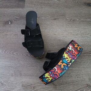 Chic Black Platform Shoes with Sleek Design